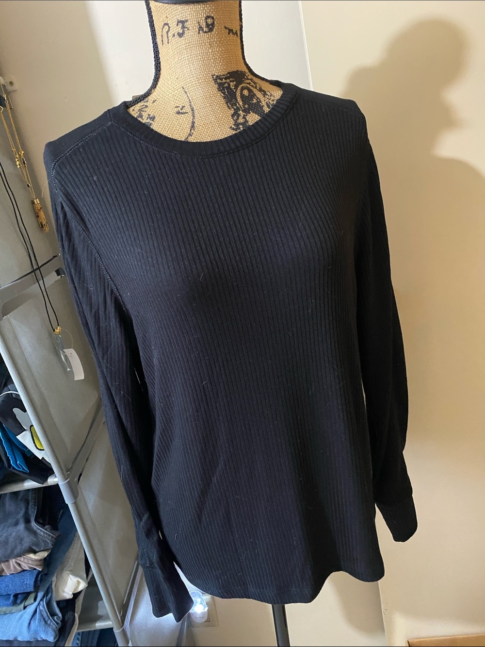 NWT MADEWELL Ribbed Long Sleeve tee shirt size women’s XXL - Picture 3 of 8